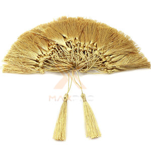 Best Selling Reasonable Price High Quality Nylon/Polyester <b>Soft</b> Fabric New Style Bullion <b>Wire</b> Tassels - Product Image 2