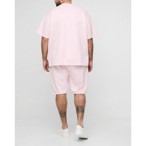 Nouveaux ensembles courts pour hommes, vêtements décontractés à la mode, ensembles de t-shirts et shorts 100% coton à prix de gros, respirants, OEM 2026 - Product Image 5