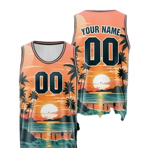 Sublimation 3D Printed Basketball Tank Tops Men's Customized Short Sleeve Vest Breathable Anti-Bacterial Comfy Waistcoat Jersey - Product Image 4