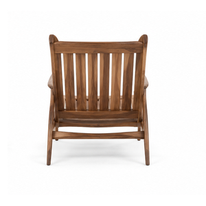 Sillón de Madera de Teca Sólida Moderna para Exteriores, Patio, Jardín, Resort, Hotel, Villa, Sillón de Descanso Hecho a Mano en Indonesia - Product Image 5