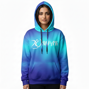 Sweat à capuche unisexe oversize moderne en molleton de coton brodé, écologique, avec impression par sublimation de haute qualité pour la mode urbaine hivernale - Product Image 1