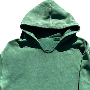 Sudaderas con Capucha Efecto Desgastado por el Sol, Color Verde Bosque, Personalizadas para Invierno, Fabricante de Sudaderas con Capucha Lavadas y de Talla Grande con Impresión de Logotipo OEM - Product Image 2