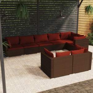 Ensemble de salon de jardin Cinnamon Red en couleur marron - Product Image 1