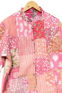 Nouveauté veste patchwork pour femmes vestes de travail avec patch indien fait main manteaux veste matelassée bohème pour femmes - Product Image 5