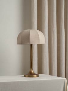 Modern Brass <b>Table</b> <b>Lamp</b> with Fabric Dome Shade Decorative Home Decoration for Living Room Bedroom - Product Image 1