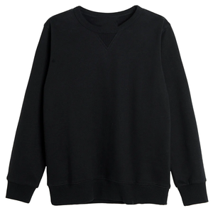 Ensemble de survêtement premium 2 pièces Urban Flex pour adultes, noir, hiver, uni, col rond classique, pantalon de jogging confortable, taille élastique, poignets côtelés - Product Image 2