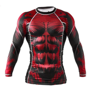 มีทุกขนาดพร้อมจำหน่าย ชุดรัดรูปป้องกันผิวหนัง (Rashguard) สีดำ แบบ OEM ผลิตตามสั่ง ชุดรัดรูปป้องกันผิวหนังสำหรับชาวเอเชีย ไซส์พลัส ชุดรัดรูปป้องกันผิวหนังแบบชิ้นเดียว สำหรับผู้หญิงและผู้ชาย - Product Image 1