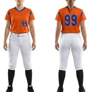Uniforme de softball de qualité supérieure pour femmes, coupe confortable, tissu absorbant la transpiration, jersey et pantalon durables - Product Image 2