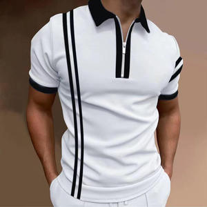 Custom Embroidered Polo Shirt Men Pique Cotton Short Sleeve Golf Polo Tee Solid Color Corporate Uniform OEM Wholesale - Product Image 4