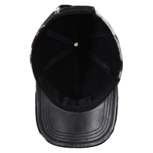 Unisex Genuine Cow Hair-On Leather Baseball Cap Adjustable Western Ranch Cowboy Hat Custom Logo Bulk Wholesale Manufacturer - Product Image 5