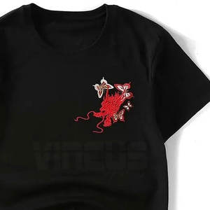 Nouveau design, prix bas, t-shirts brodés 100% coton, vêtements décontractés, coupe ample, t-shirt pour homme pour l'été - Product Image 5