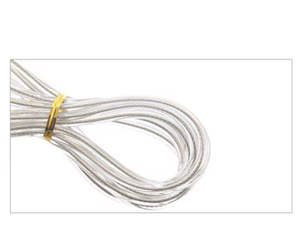 Corde à sauter rapide avec poignées grises en fil d'acier, longueur réglable de 2,5 m, pour l'exercice à domicile, équipement de fitness unisexe - Product Image 4