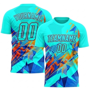 ชุดฟุตบอลแบบกำหนดเอง ชุดยูนิฟอร์มดีไซน์ใหม่ เสื้อฟุตบอลชายราคาถูก แห้งเร็ว ชุดเสื้อฟุตบอลโพลีเอสเตอร์ - Product Image 1