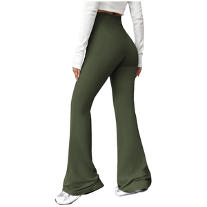 Pantalon de survêtement évasé taille haute pour homme, qualité supérieure, en coton, coupe large, style plat, hiver, personnalisable avec logo OEM, décontracté, vente en gros - Product Image 5