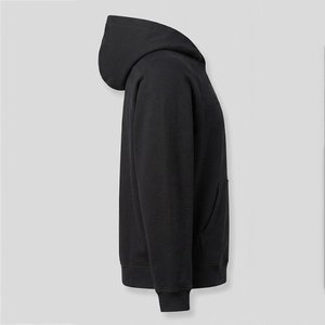Sweat-shirt à capuche noir pour femme, personnalisé avec logo, 100 % coton tricoté, manches longues, poches, coupe classique, respirant, idéal pour l'automne, vente en gros - Product Image 4