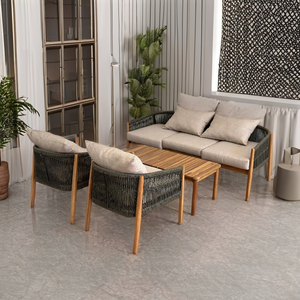 Juego de mesa de comedor de madera maciza de estilo minimalista, muebles duraderos para restaurante, esenciales para uso en la cocina, fabricados en Vietnam - Product Image 1