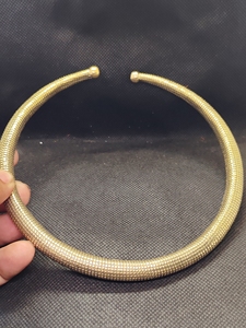 Handcrafted Brass Hasli Choker | Traditional Indian Jewelry - Product Image 3