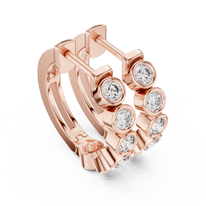 Diamond Club CVD LAB GROWN Bijoux en or 10 carats Boucles d'oreilles pour femmes Nouvelle mode Boucle d'oreille en laiton - Product Image 2