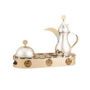 Cafetera Árabe Dallah Hecha a Mano, Servidor de Café Tradicional de Oriente Medio de Latón para Uso en el Hogar, Cafetería, Restaurante y Hotel - Product Image 2