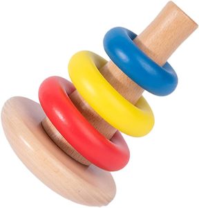 Jouet à empiler en bois pour bébés de 0 à 24 mois - Product Image 1