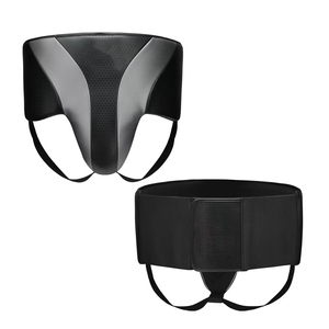Custom Logo Boxing Groin Guard with Genuine <b>Leather</b> Durable & Protective Black Color High Quality Winning Style New Guards - Product Image 6