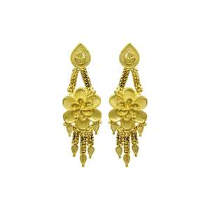 ขายส่งเครื่องประดับแฟชั่นชุบทอง 14K 18K 24K ไมครอน, ชุดสร้อยคอเจ้าสาวแบบครึ่งชุด, ชุดเครื่องประดับเจ้าสาวแบบดั้งเดิม - Product Image 5