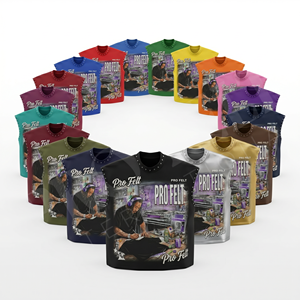 Pro Felt Custom Clothing Manufacturer Whole Sale Fashionable Stylish Sleeveless T Shirts Solid Plain Color Cotton Polyester Tank - Product Image 1