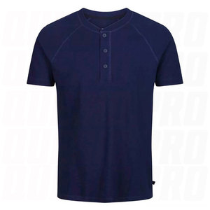 Wholesale High Quality Unisex Henley <b>T</b> <b>Shirt</b> Plus Size Canvas Short Sleeve <b>Grandad</b> Neck Casual Summer Tops Premium Cotton - Product Image 4