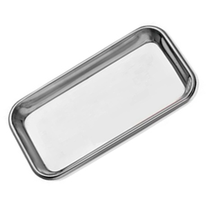 Pack of 3 Manual Medical Trays Stainless Steel Rectangular Laboratory Trays <b>Small</b> Instrument Tray CE Certified 1 Year Warranty - Product Image 1