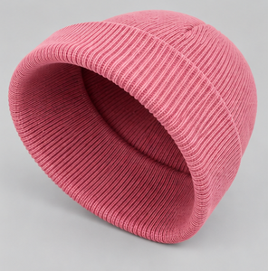 Wholesale <b>Winter</b> Beanie <b>Hats</b> Custom Label Knitted Cuffed Caps For Men <b>Women</b> Children Warm Ribbed Toques Embroidery Logo Casual - Product Image 3