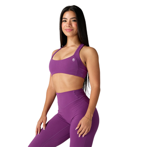 สปอร์ตบราสำหรับผู้หญิง ระดับการซัพพอร์ตปานกลาง คัพ A B เหมาะสำหรับโยคะ ฟิตเนส ออกกำลังกาย ยืดหยุ่น สวมใส่สบาย กระชับรูปร่าง ชุดออกกำลังกาย - Product Image 3