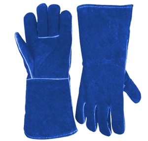 JNM SAFETY JNM-125 Gants de sécurité en cuir 11oz 40cm avec doublure en coton résistant à la chaleur, protection pour soudeur, barbecue, antidérapants, durables - Product Image 2