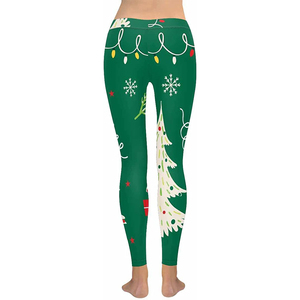 Leggings Casuales de Cintura Media para Mujer, Transpirables, Sostenibles, Sin Costuras, de Spandex y Poliéster, con Impresión Personalizada por Sublimación, Más Vendidos - Product Image 4