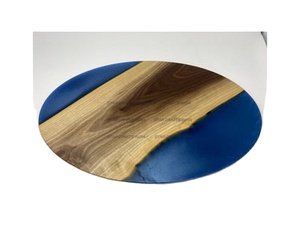 2023รองแก้วทำจากไม้อีพ็อกซี่ทรงกลมทรงสี่เหลี่ยมพร้อมที่จับทำจากดาวงานฝีมืออินเดีย - Product Image 1