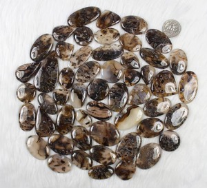 Turkish Stick Agate Gemstone Mix Shape and Size Turkish Cabochon for Jewelry Making Loose Gemstone Hand Polished Stones - Product Image 1