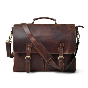 Top Selling Classic Leather Laptop Bag for <b>Office</b> Work Business Travel Laptop Messenger Shoulder Bag for Wholesale Supply - Product Image 2