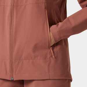 Veste en polaire tricotée à capuche pour femme, manches longues, fermeture éclair, légère, coupe-vent, couleur unie, en polyester/nylon - Product Image 5
