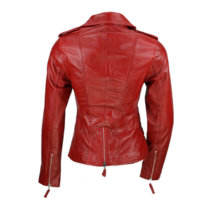 <b>Women</b> Genuine Leather Bomber <b>Jacket</b> Classic Biker Slim Fit <b>Zip</b>-<b>Up</b> Black Customized Logo Plain Dyed Silk Factory Price Wholesale - Product Image 3