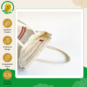 Sac fourre-tout en jute de qualité supérieure avec poignée en cuir et fermeture éclair, pour usage quotidien, imprimé sur mesure, écologique, sac de shopping en toile de jute - Product Image 4