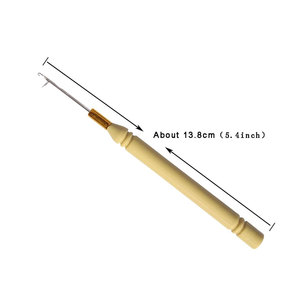 Kit d'outils professionnels pour extensions de cheveux avec micro-anneaux doublés de silicone, pinces à cheveux à trois trous, fil à coudre, aiguille à boucle - Product Image 2