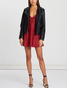 Women's Genuine Sheep Skin Leather Jacket Breathable Windproof Quick Dry <b>Zipper</b> Stylish Wholesale - Product Image 6