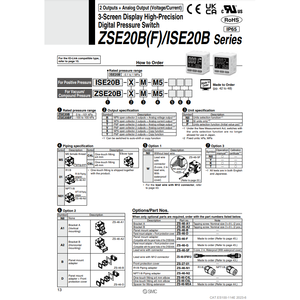 SMC Pneumatics Digital <b>Pressure</b> <b>Switch</b> ISE20B-T-01-WA1 - Product Image 2