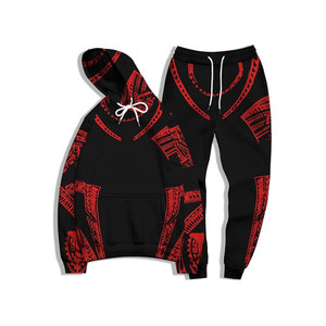 Trendy Men Printed Tracksuit Customized Men Gym Printed Tracksuit <b>Workout</b> <b>Hoodie</b> and Pants Set - Product Image 1