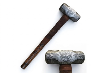 Marteau Viking artisanal MS Enterprises en acier au carbone gravé, marteau de charpentier de qualité industrielle, personnalisable OEM - Product Image 1
