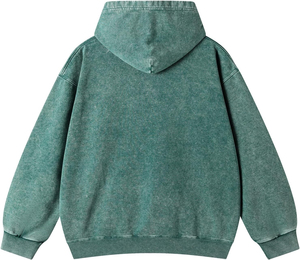 Sudadera con capucha para mujer de primera calidad, con lavado ácido, diseñada con un ajuste cómodo, tela transpirable y costuras duraderas para una comodidad que perdura. - Product Image 4