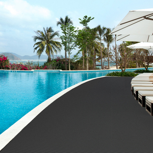 Alfombra Absorbente Tejida con Diseño de Barco al Atardecer y Vista a la Montaña, para Baño, con Base de Goma Antideslizante, Color Sólido - Product Image 3