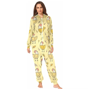 Women Green <b>Dinosaur</b> Hooded Fleece <b>Onesie</b> Full Length Zipper Closure Cartoon Pattern Soft Cozy Pajamas Autumn Wear - Product Image 5