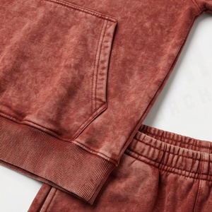 Latest Design Plus Size Breathable Fitted Pullover Hooded Jogger Acid Wash <b>Tracksuit</b> Winter Summer Fleece Fabric Printed - Product Image 5