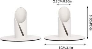 เชิงเทียนสีขาวโลหะสีขาวแบบไม่ลื่นแท่นวางเทียนที่มีความต้องการสูงดีไซน์ที่น่าสนใจทำด้วยมือ - Product Image 3