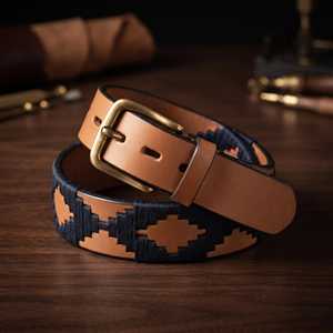 กระเป๋าใส่เข็มขัดหนังแท้แบบสั่งทำพิเศษ & กระเป๋า พร้อมหัวเข็มขัดทองเหลืองคุณภาพพรีเมียม เข็มขัดสไตล์ Gaucho แบบดั้งเดิม ขายส่ง LBP-0036 - Product Image 3